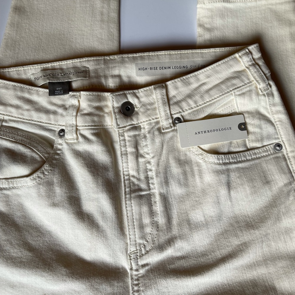 Anthropologie High Rise Denim Leggings 29 Tall